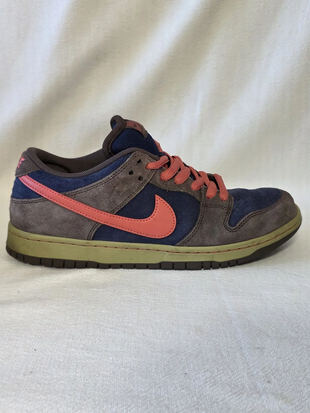 Nike SB Dunk Low Pro Baroque Brown Adobe Suede Sneakers Size 10